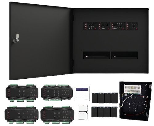 ICT WX-KIT-ALMACC8-BT-ICT ProtegeWX 8-Door Alarm Access Control Kit with DESFire and Bluetooth Readers, LCD Keypad and Enclosure