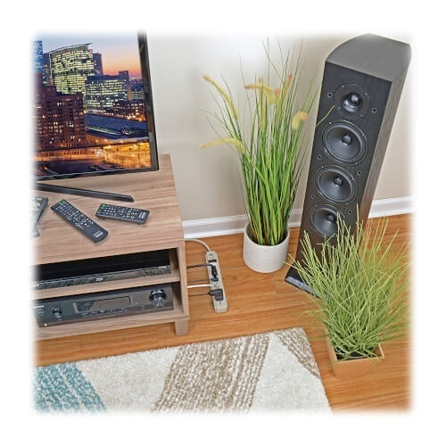 Tripp Lite TLP604 Protect It! 6-Outlet Surge Protector, 4\' (1.22 m) Cord, 790 Joules, Diagnostic LED, Light Gray Housing