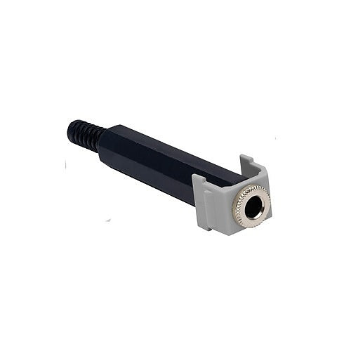 Hubbell SF14SJGY Stereo Jack Keystone Snap-Fit, 1/4\\", Gray