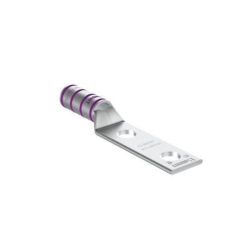 Panduit LCC4/0-12W-X Compression Connector Lug, 2-Hole, 4/0AWG, Copper