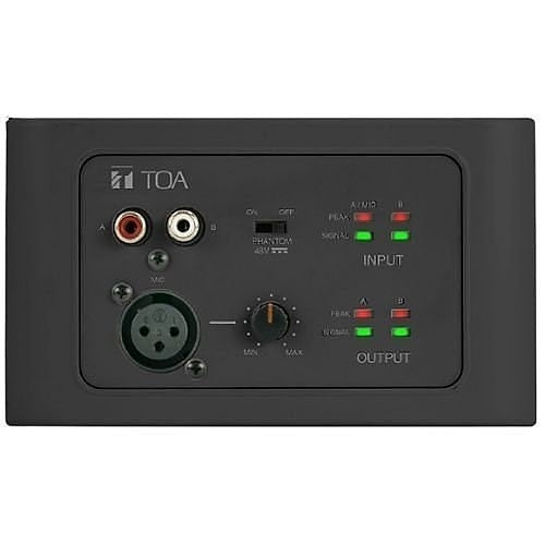 TOA M-822IOB-AMD00 Remote Audio Input Output Panel, Black