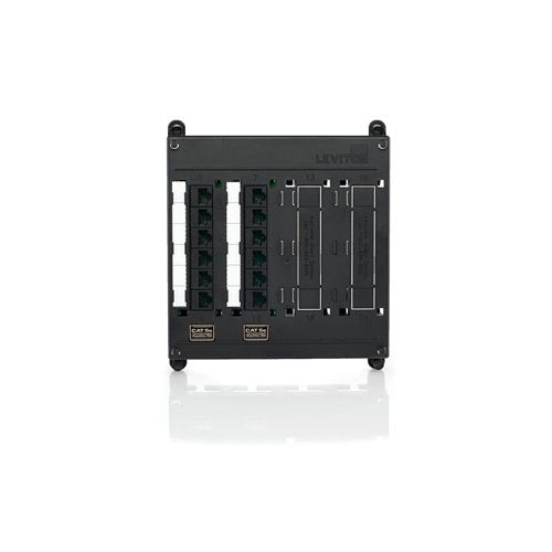 Leviton 476TM-512 Twist and Mount Patch Panel, 12-Ports of CAT5e