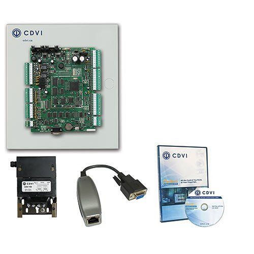 CDVI 2DMKIPLT 2-Door Master Kit with LITE Software and IP Communicator, No Reader