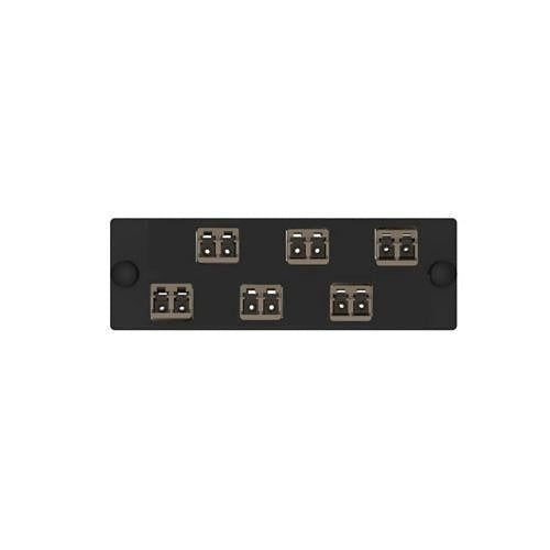 Panduit FAP6WLLBLBDLCZ 6 Position Keyed Standard Light Brown Duplex