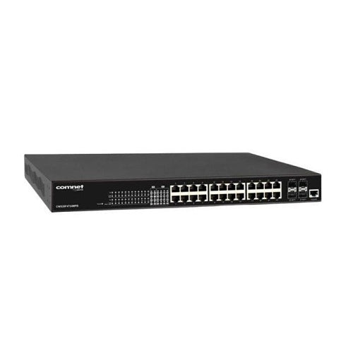 ComNet CWX28F4T24MPB Commercial Managed L2+ PoE bt Switch, 4 SFP+ and 24 RJ45 Ports