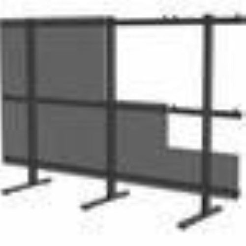 Peerless-AV LEDFSL-3X3 SEAMLESS Connect LEDFS Series Universal dvLED Floor Stand for 3x3 Configuration, Supports Up to 55\\" Displays, Black