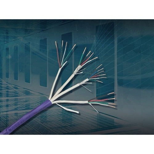 Paige 454932APR 18/6c, 18/4c, 16/2c, 22/4c All in One, Stranded, Overall Shielded Access Control Composite Cable, Plenum, Purple Jacket, 500\' Reel