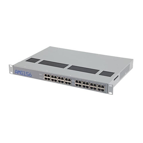 AMG Systems AMG156-8GBT-8GAT-RP960 1U 19" Rackmount Industrial PoE Injector with 8x 60/90W and 8x 30W Ports, Dual PSU