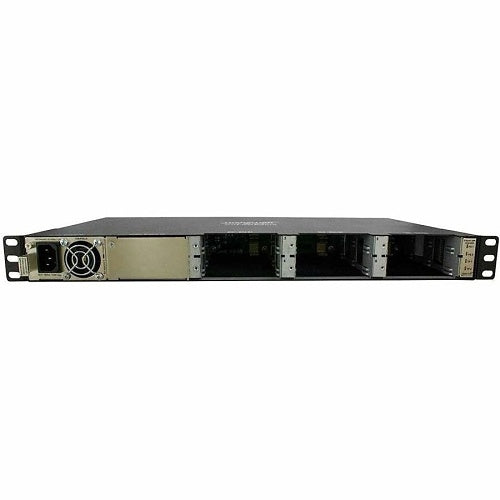 Lantronix ION106-A-BR 6-Slot Chassis with 1 AC Power Supply, 1-Pack, Black