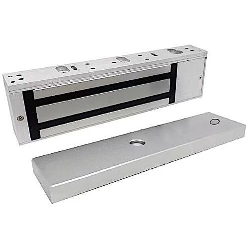 RCI RCIF8315SCSX28 F8315 Single MultiMag Electromagnetic Lock with Security Condition Sensor, Satin Aluminum
