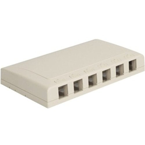 ICC 6-Port Elite Surface Mount Box Image of H2-108SB6WH