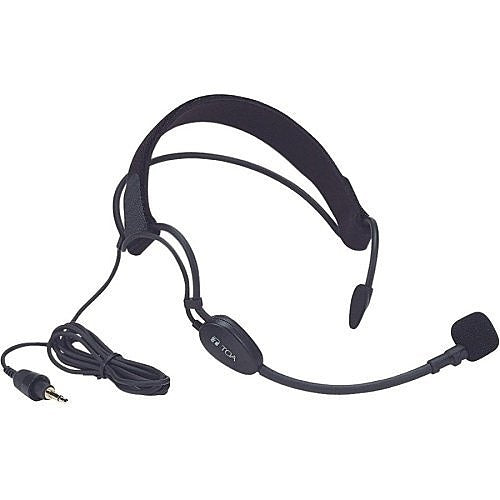 TOA WH-4000A Aerobic Headset Microphone with Adjustable Band, Black