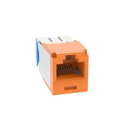 Panduit CJ6X88TGOR Mini-Com Module Cat 6A UTP Keystone Jack, 8 Pos 8 Wire, Orange