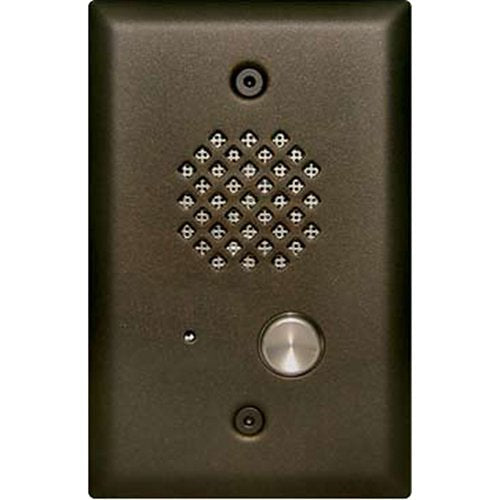Viking E-40-BN-EWP 1-Gang Entry Compact Phone with Enhanced Weather Protection, Telephone Line Powered, Bronze