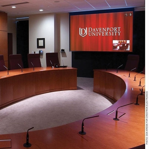 Draper 139042U 165\\" Access Electric Projection Screen with Low Voltage Motor, 16:10, Matt White XT1000E