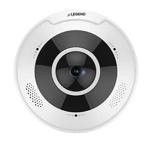 Inaxsys INLGDO12IRHEM Legend HDOC 12MP Fisheye Camera with 2.8mm Fixed Lens for Outdoor Use, White