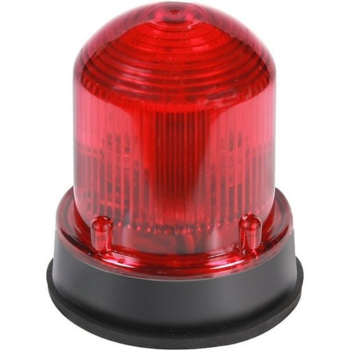 Edwards Signaling 125LEDFA24DB 125LED Series Standard Flashing LED Beacon for NEMA 4X Applications Black Base, Amber, 24V DC, 0.060A