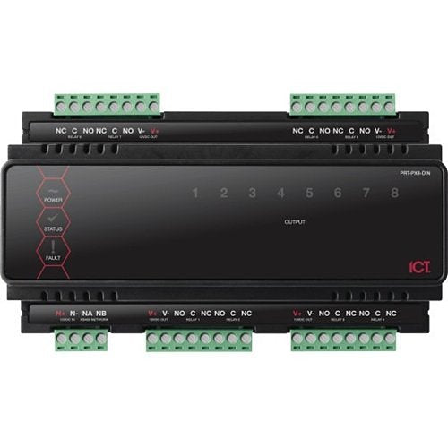ICT PRT-PX8-DIN Protege DIN Rail 8 PGM Output Expander Image of IN-PRTPX8DIN