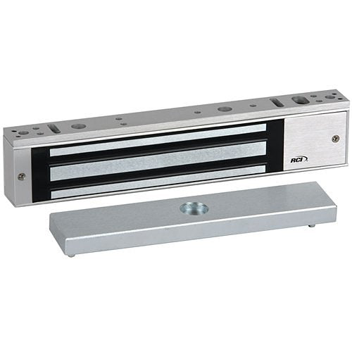 RCI 8371DSS/SCSX28 MiniMag Surface Mag Lock Single-Door with Door Status Sensor and Security Condition Sensor, 750 lb, Aluminum