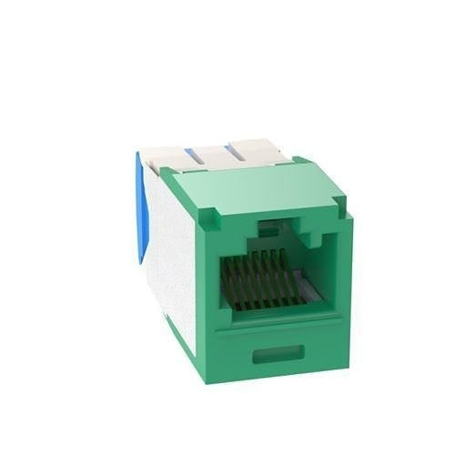 Panduit CJK6X88TGGR Mini-Com CAT6a UTP RJ45 TG Keyed Jack Module, Green