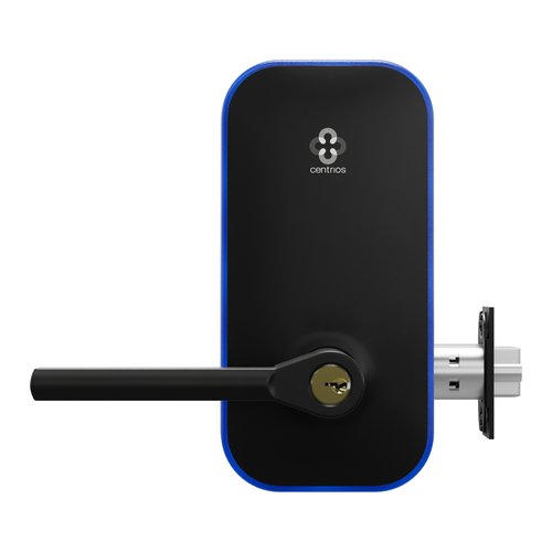 Centrios CEB100-TB-BSP-SC-CE234S-497-KR Cylindrical Lock, Schlage Keyway, Taylor Bay Lever, 2 3/4\\" Backset, Black Suede