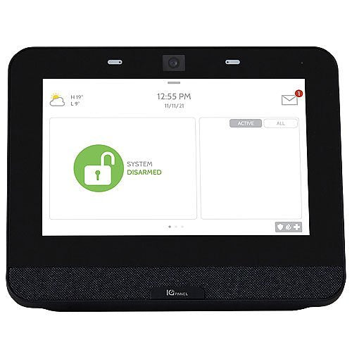 IQ IQP4005 AT&T IQ Panel PowerG 433MHz, 7" All-in-One Touchscreen, Black