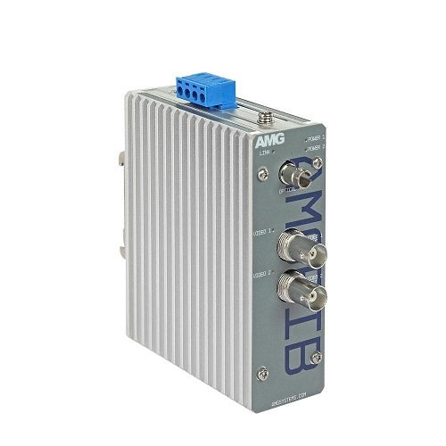 AMG Systems AMGFIB-2VT-S1A AMGFIB Series 2-Channel CVI / TVI / AHD / CVBS Video Transmitter, Singlemode 20Km, 1-Fiber, A-Side