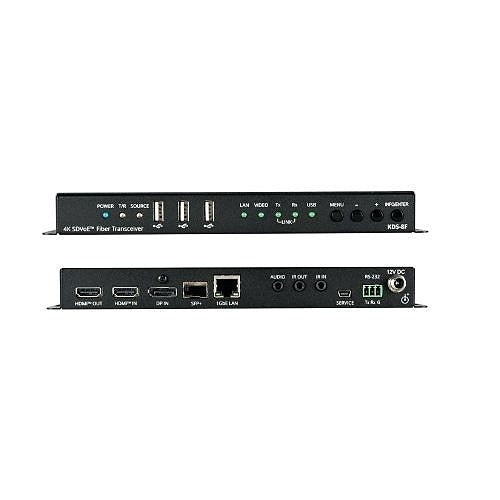 Kramer KDS-8F Zero Latency 4K HDR SDVoE Video Streaming Transceiver over Fiber Optic