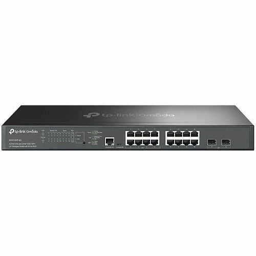 TP-Link SG3218XP-M2 Omada Access Pro 16-Port 2.5G and 2-Port 10GE SFP+ L2+ Managed Switch with 8-Port PoE+