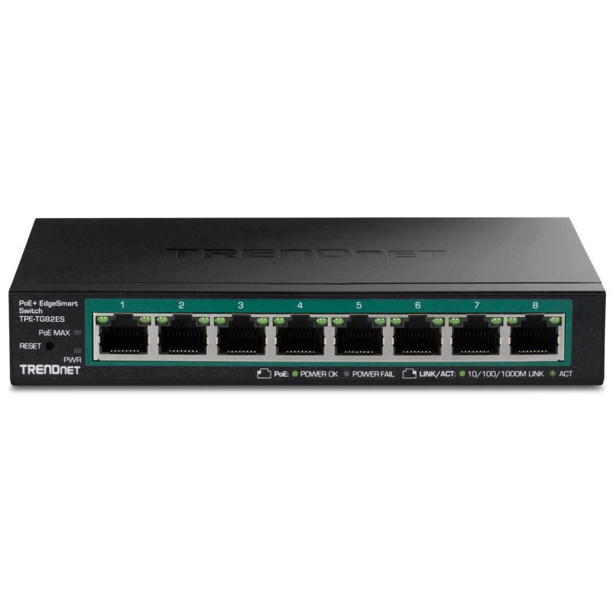 8-Port Gigabit EdgeSmart PoE+ Switch (61W)