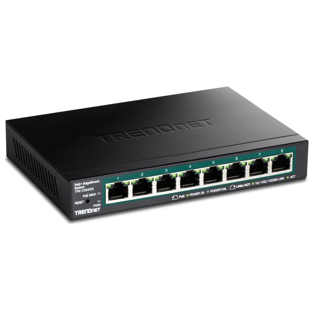 8-Port Gigabit EdgeSmart PoE+ Switch (61W)