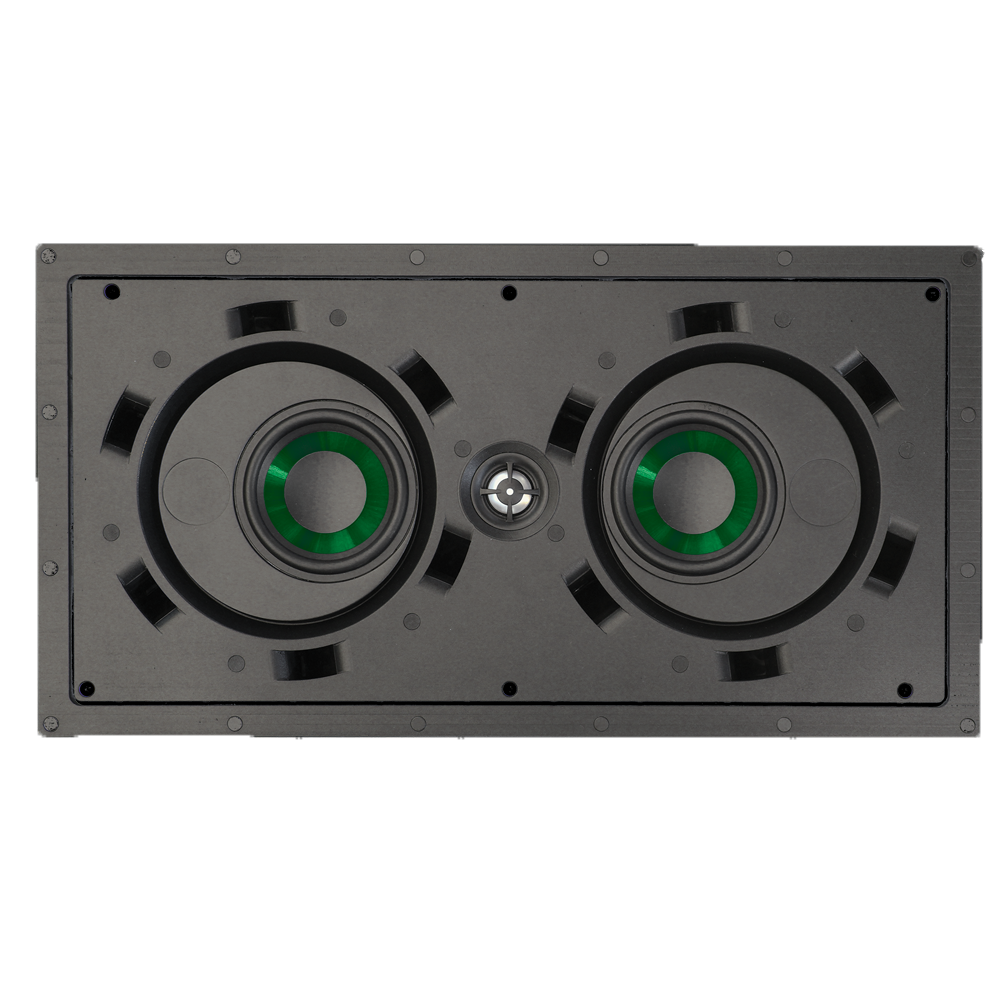 LCR Dual 4in 2-way Fluted IMPP 1in ALU Dome (Pancake)