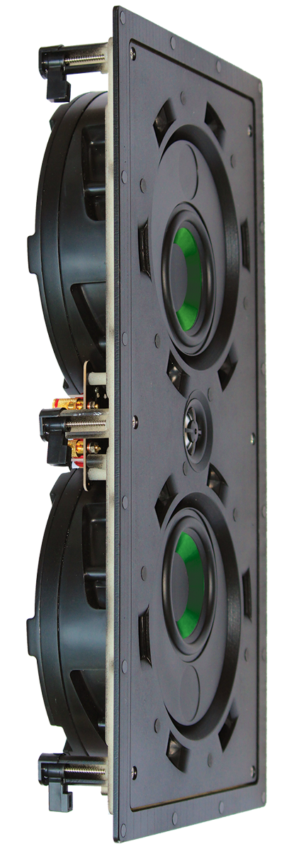 LCR Dual 4in 2-way Fluted IMPP 1in ALU Dome (Pancake)