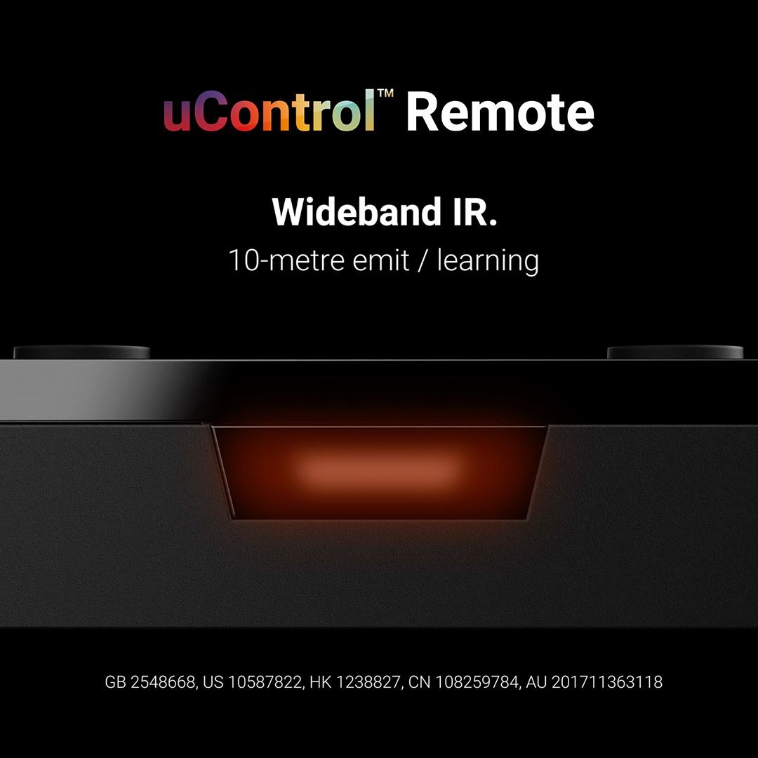 uControl Handheld Remote for MHUB & Zone Proc-Alum Rose Gold