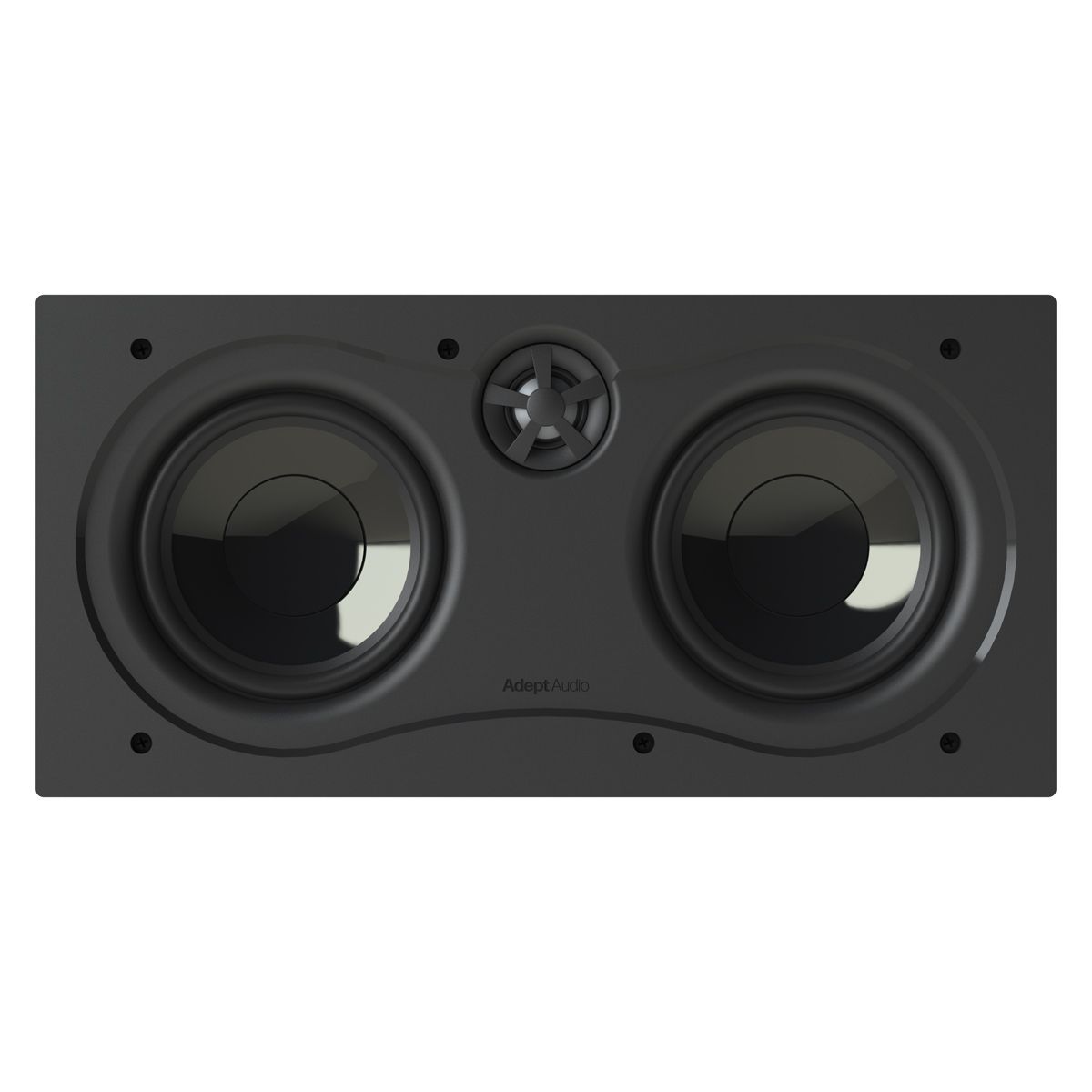 Dual 5in Adept In-Wall LCR Speaker Pivoting Tweeter, 100w