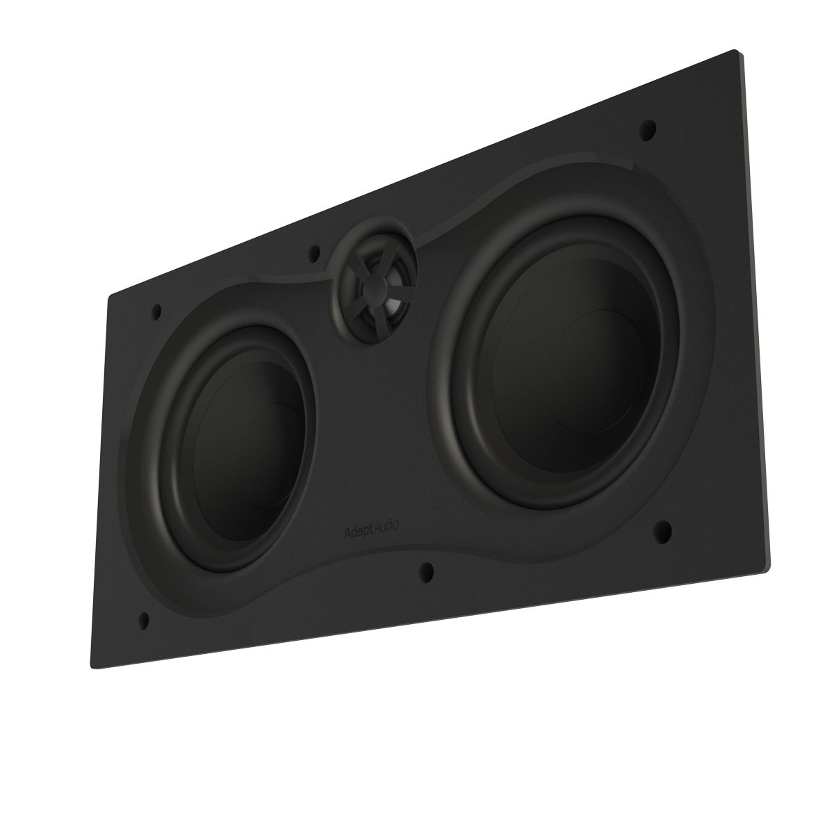 Dual 5in Adept In-Wall LCR Speaker Pivoting Tweeter, 100w