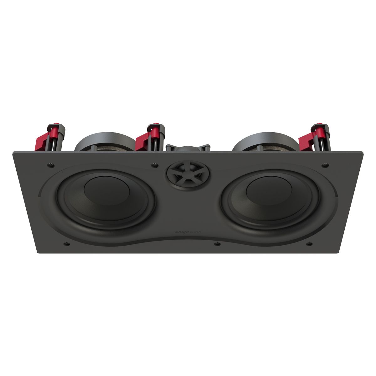 Dual 5in Adept In-Wall LCR Speaker Pivoting Tweeter, 100w