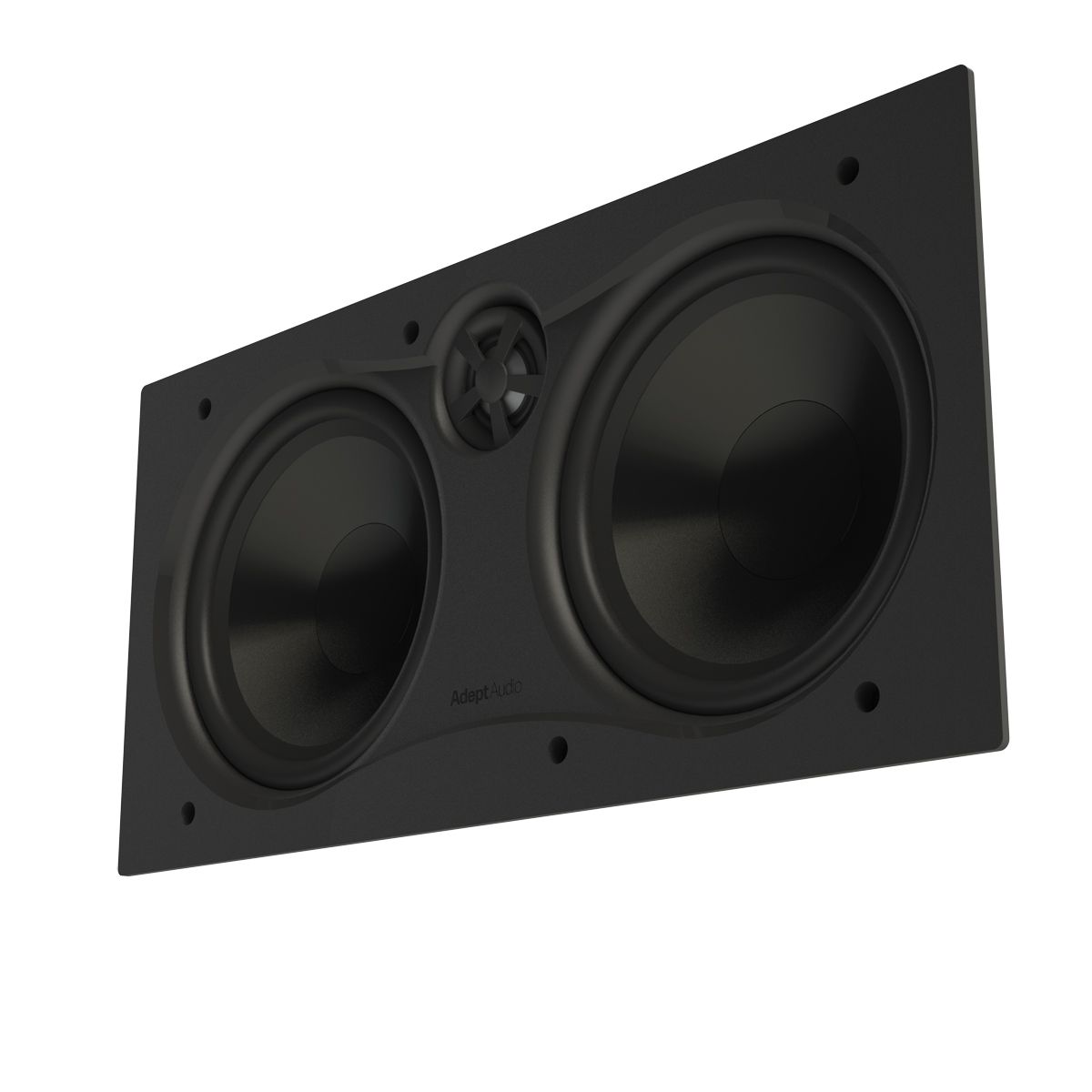 Dual 6.5in Adept In-Wall LCR Speaker Pivoting Tweeter, 125w