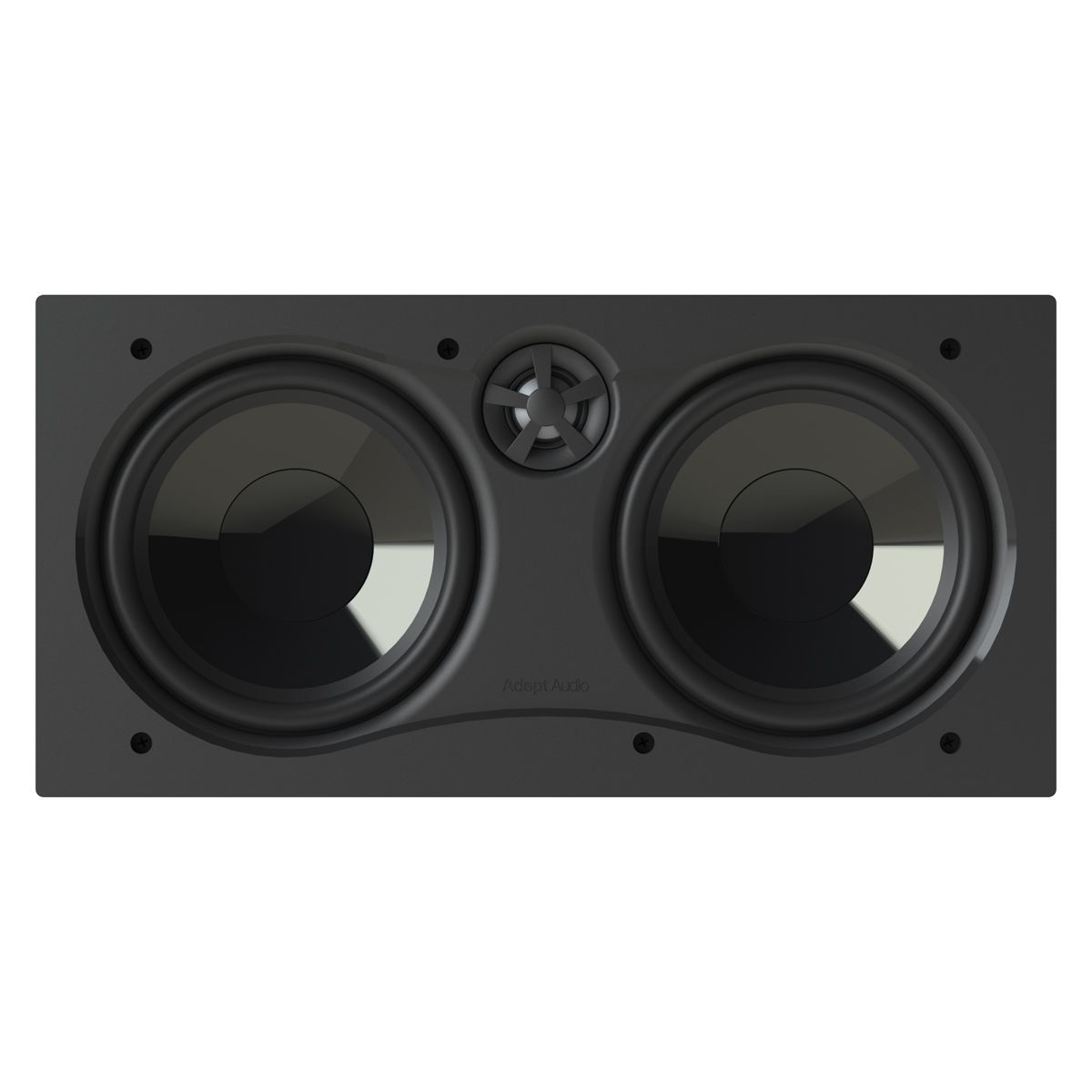Dual 6.5in Adept In-Wall LCR Speaker Pivoting Tweeter, 125w