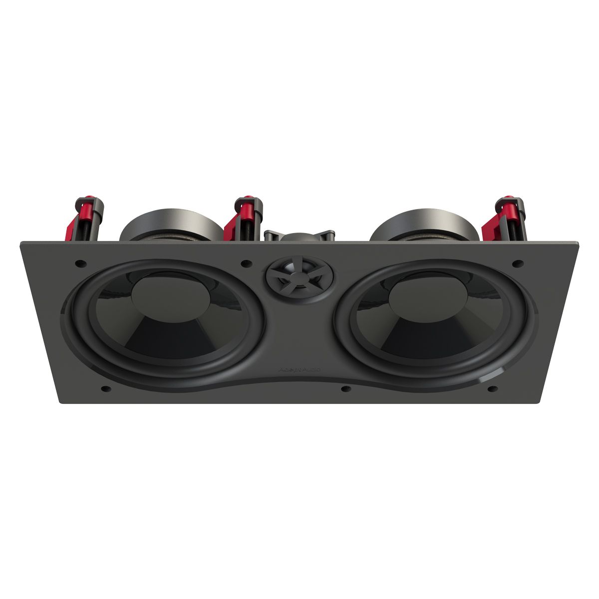 Dual 6.5in Adept In-Wall LCR Speaker Pivoting Tweeter, 125w