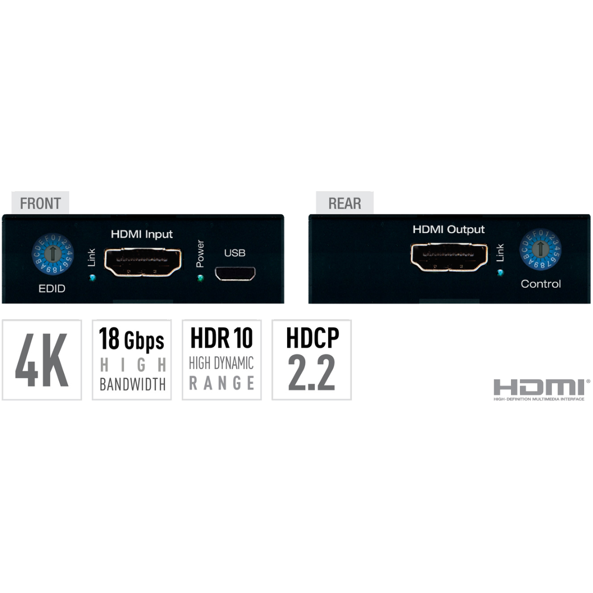 4K/18G HDMI Fixer  Booster  Buffer of EDID  HDCP  Hot Plug