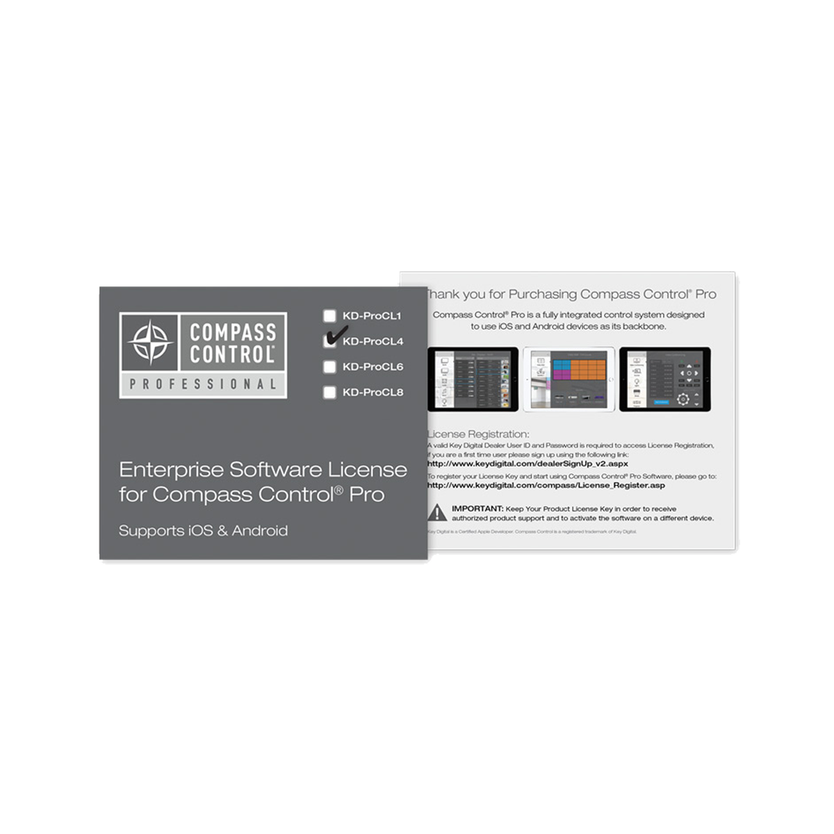 Compass Control Enterprise Lic (4 pk)
