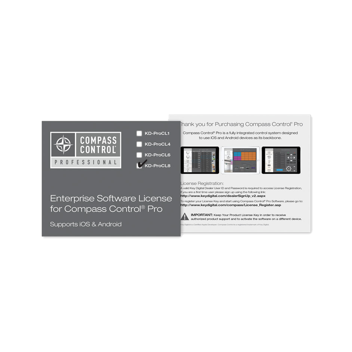 Compass Control Enterprise Lic (8 pk)