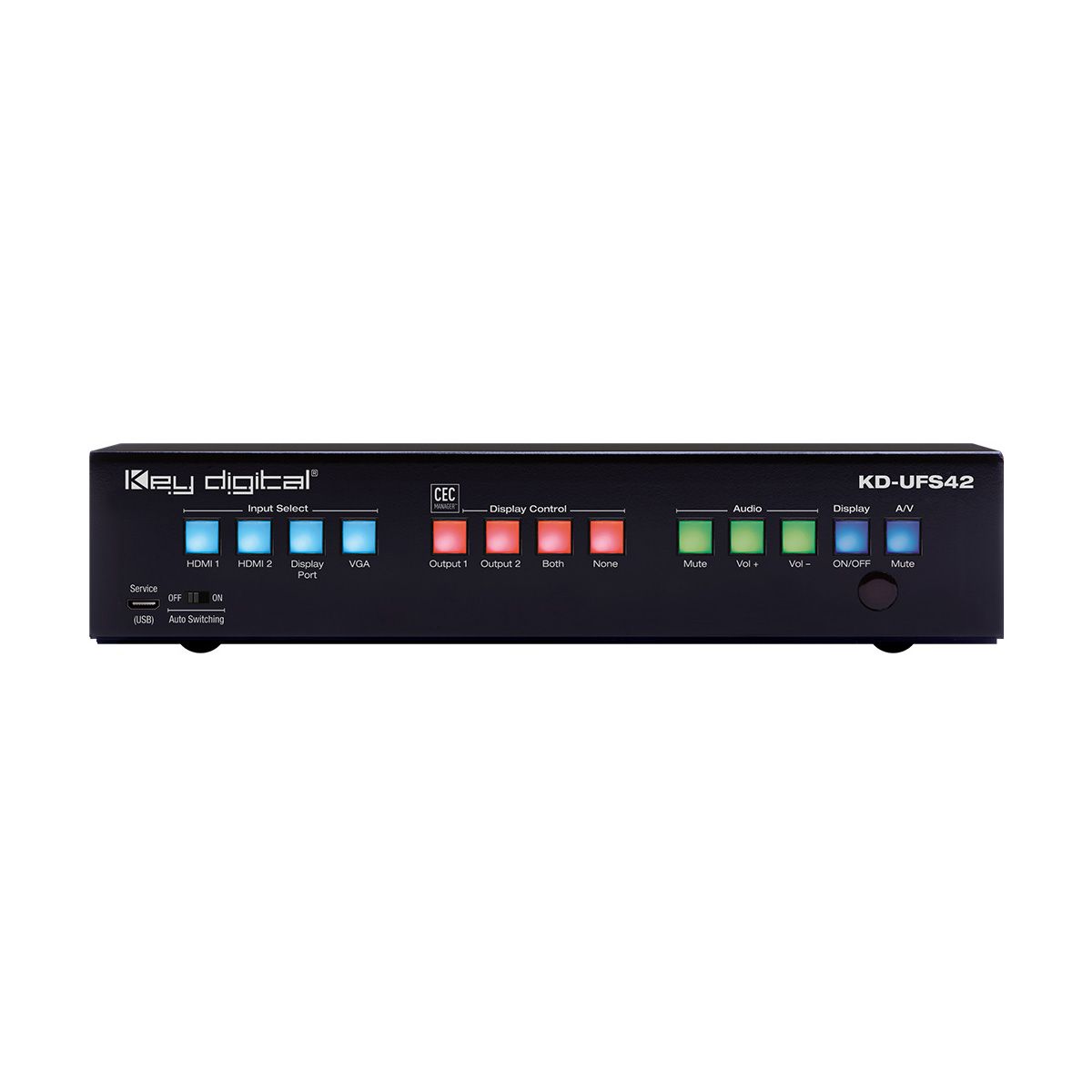 4K Multi-Format Switch with HDBaseT Mirrored Out + Receiver