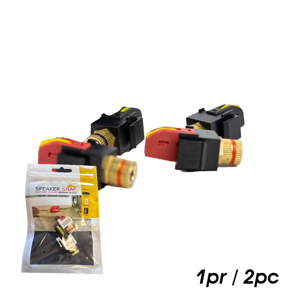 Keystone Insert Binding Posts, Tooless, Black 1 Pr / 2 Pc