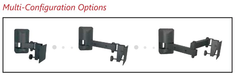10 in - 23 in FLAT PANEL ARM MOUNT - SILVER