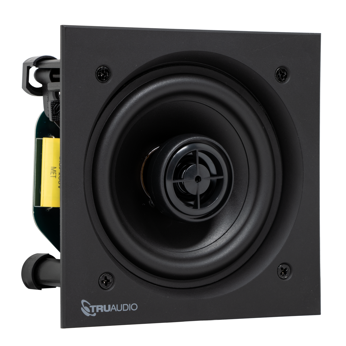 4in In-Ceiling Poly High Output, Square Speaker, 50W