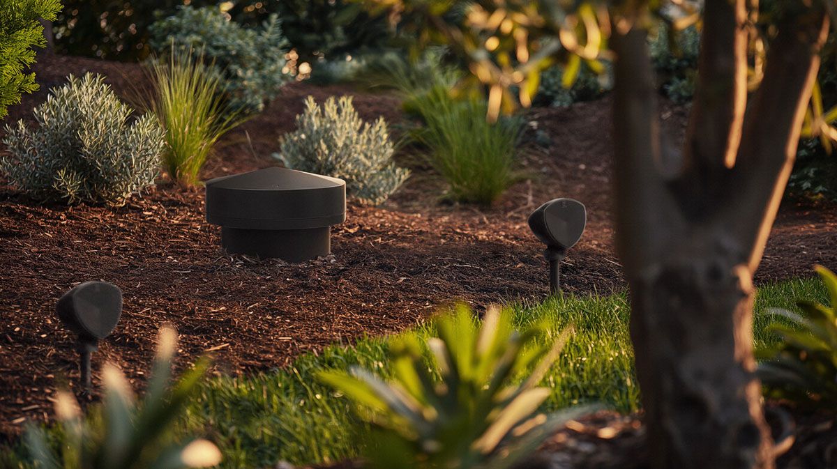 10in Landscape In-Ground 8 Ohm Subwoofer, Dark Brown