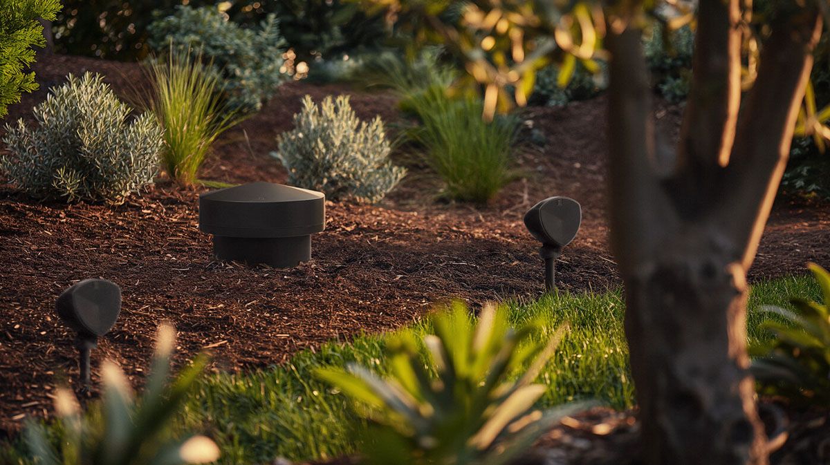 8in Landscape In-Ground 8 Ohm Subwoofer, Dark Brown