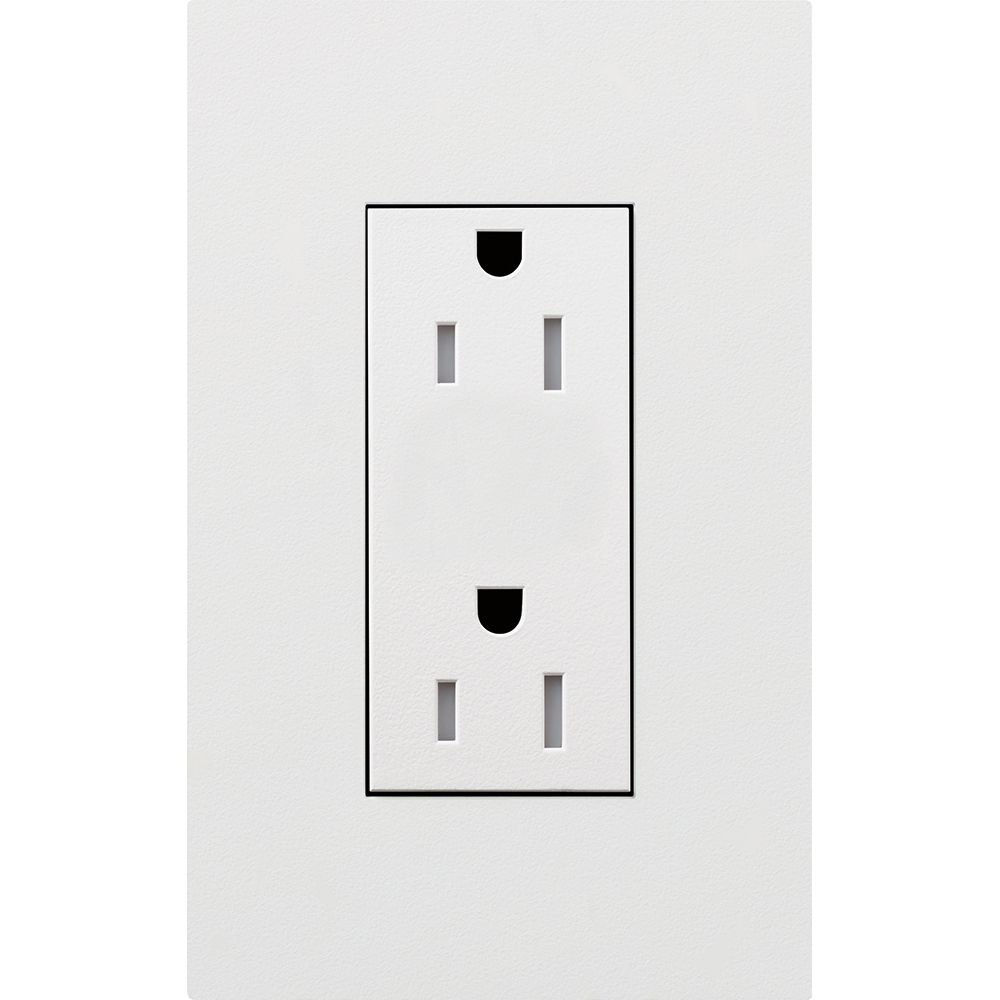 15A NEW ARCH - TAMPER RESISTANT RECEPTACLE  - GLOSS WHITE